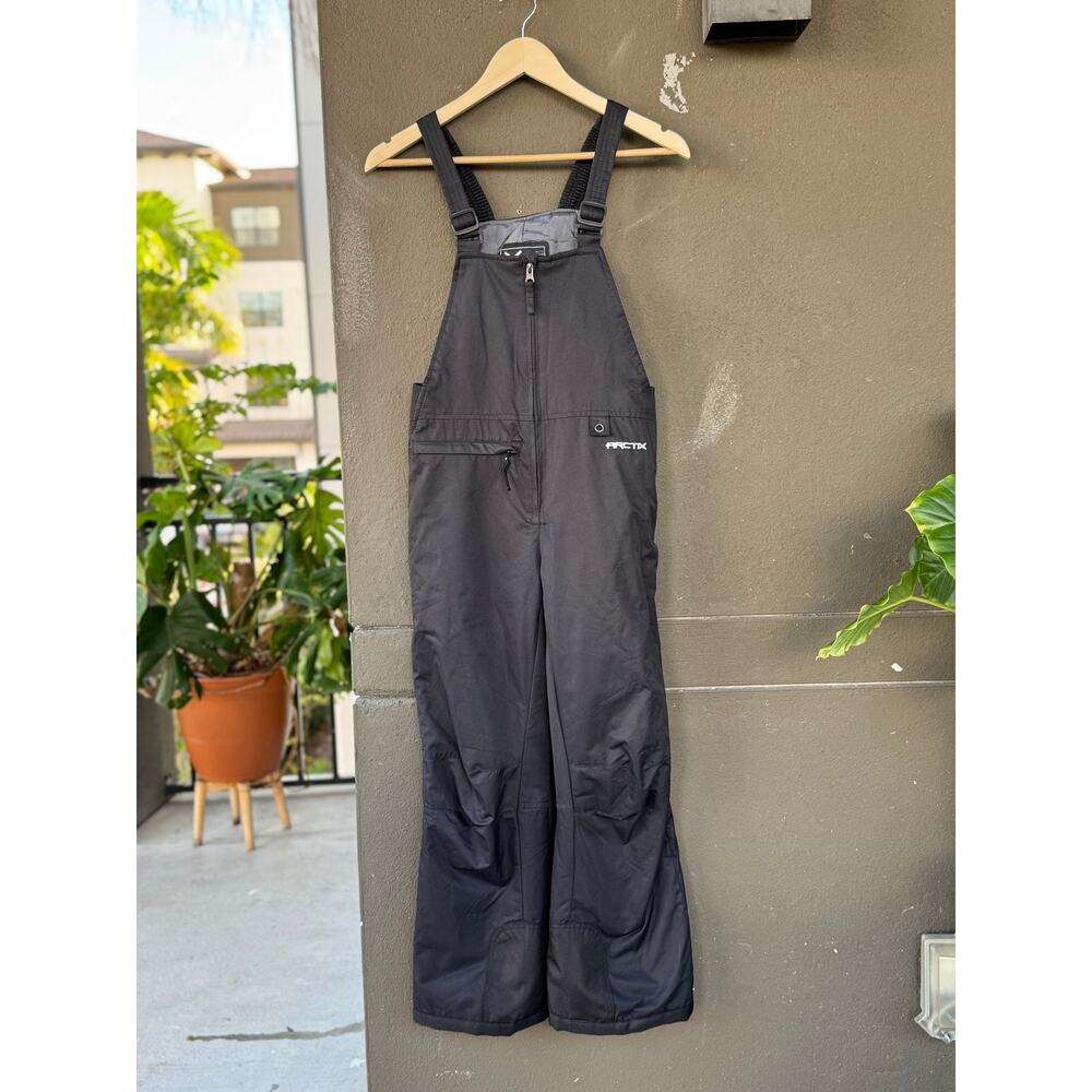 Arctix Kids Insulated Snow Bib Overalls Black Medium 5K Water & Wind Resistant